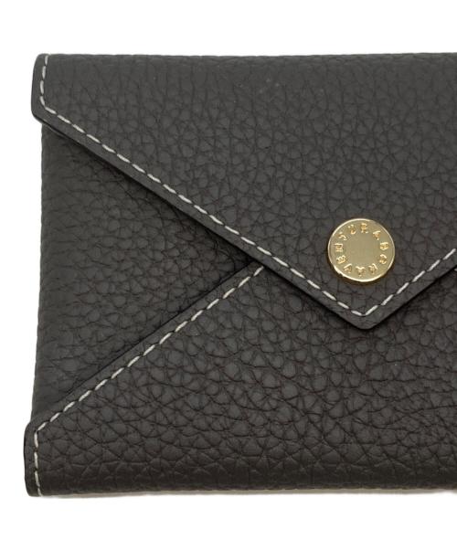 bonaventura（ボナベンチュラ）BONAVENTURA (ボナベンチュラ) エンベロープ カードケース シュリンクレザー チャコールグレーの古着・服飾アイテム
