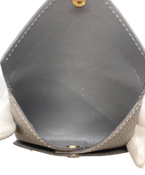 bonaventura（ボナベンチュラ）BONAVENTURA (ボナベンチュラ) エンベロープ カードケース シュリンクレザー チャコールグレーの古着・服飾アイテム