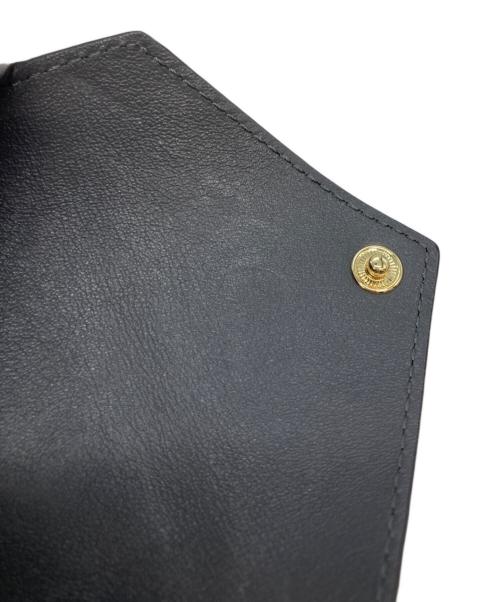 bonaventura（ボナベンチュラ）BONAVENTURA (ボナベンチュラ) エンベロープ カードケース シュリンクレザー チャコールグレーの古着・服飾アイテム