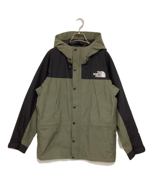 THE NORTH FACE（ザ ノース フェイス）THE NORTH FACE (ザ ノース フェイス) マウンテンライトジャケット カーキ×ブラック サイズ:Mの古着・服飾アイテム