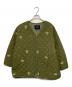 As know as olaca（アズノウアズ オオラカ）の古着「ダンシン小花キルテンジャケット/キルティングジャケット」｜カーキ