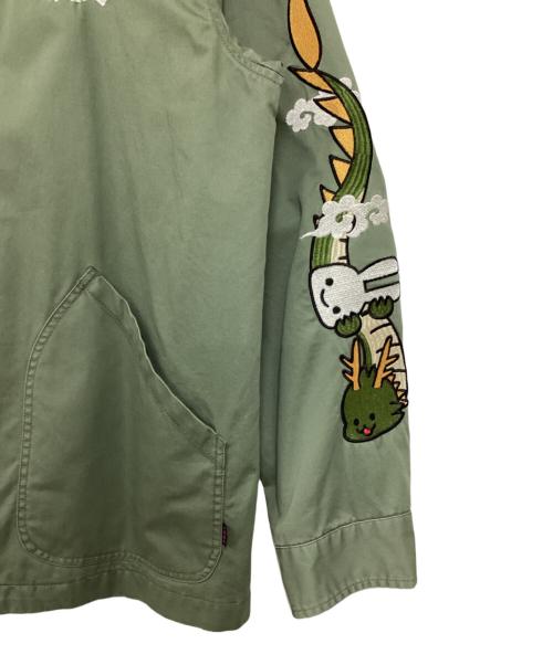 CUNE（キューン）CUNE (キューン) 刺繍たっぷりのコットンブルゾン カーキ サイズ:3の古着・服飾アイテム