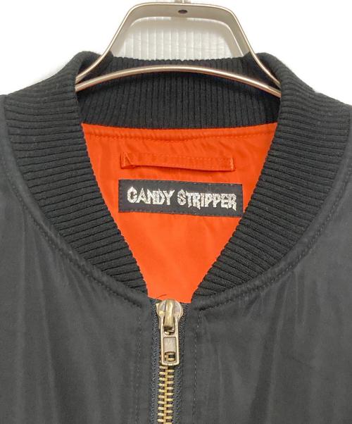 Candy Stripper（キャンディーストリッパー）Candy Stripper (キャンディーストリッパー) DAZED CAT MA-1 ブラック サイズ:Ｍの古着・服飾アイテム
