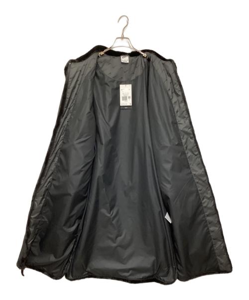 NIKE（ナイキ）NIKE (ナイキ) フェイクファーコート/ロゴロングコート ブラック×ホワイト サイズ:XXLの古着・服飾アイテム