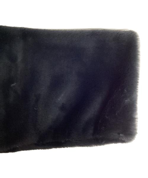 NIKE（ナイキ）NIKE (ナイキ) フェイクファーコート/ロゴロングコート ブラック×ホワイト サイズ:XXLの古着・服飾アイテム