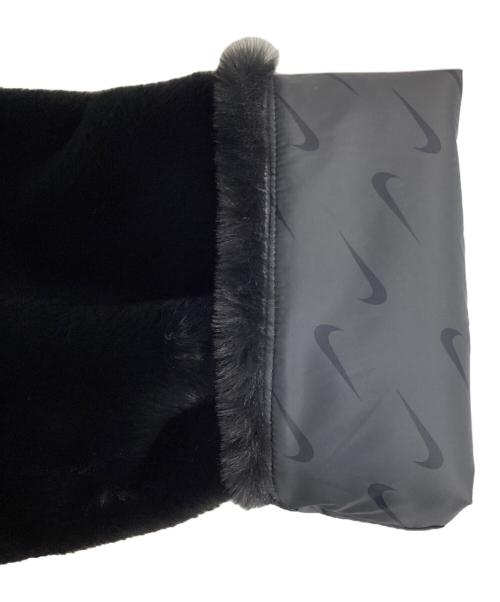 NIKE（ナイキ）NIKE (ナイキ) フェイクファーコート/ロゴロングコート ブラック×ホワイト サイズ:XXLの古着・服飾アイテム