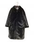 NIKE (ナイキ) フェイクファーコート/ロゴロングコート ブラック×ホワイト サイズ:XXL：8000円