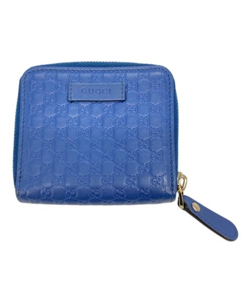 GUCCI（グッチ）GUCCI (グッチ) 2つ折り財布 ブルーの古着・服飾アイテム