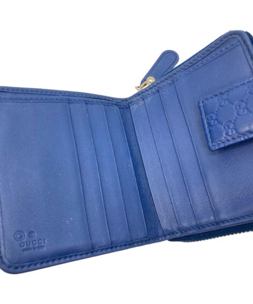 GUCCI（グッチ）GUCCI (グッチ) 2つ折り財布 ブルーの古着・服飾アイテム