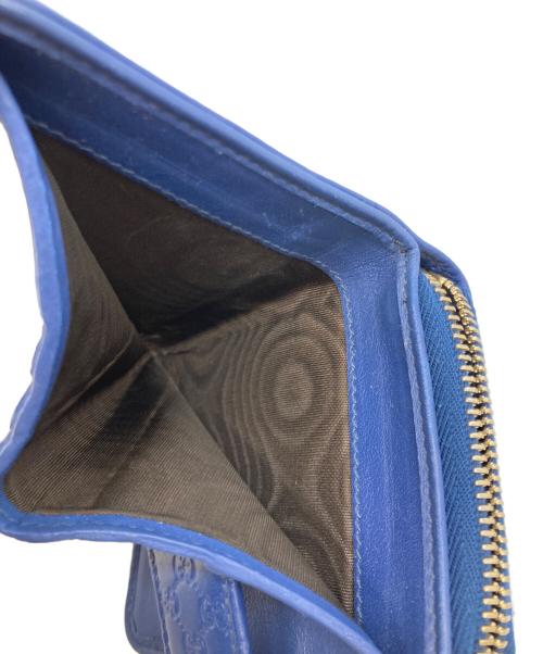 GUCCI（グッチ）GUCCI (グッチ) 2つ折り財布 ブルーの古着・服飾アイテム