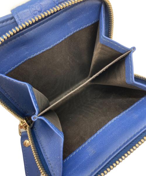 GUCCI（グッチ）GUCCI (グッチ) 2つ折り財布 ブルーの古着・服飾アイテム