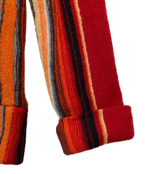 ZUCCA（ズッカ）ZUCCA (ズッカ) ウールニットジャケット レッド サイズ:Ｍの古着・服飾アイテム