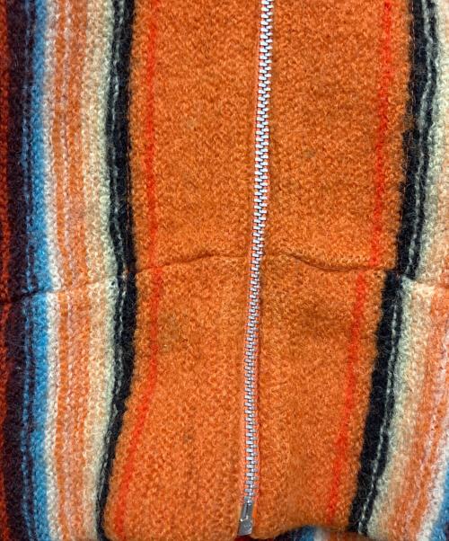 ZUCCA（ズッカ）ZUCCA (ズッカ) ウールニットジャケット レッド サイズ:Ｍの古着・服飾アイテム