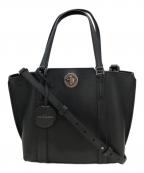 COLE HAANコールハーン）の古着「2WAY スモール ターンロックトート バッグ」｜ブラック