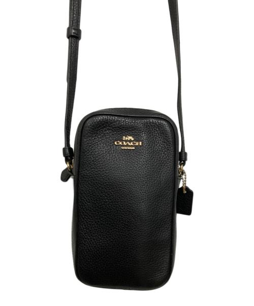 COACH（コーチ）COACH (コーチ) ペブルレザー ジップ クロスボディ フォン ポーチの古着・服飾アイテム