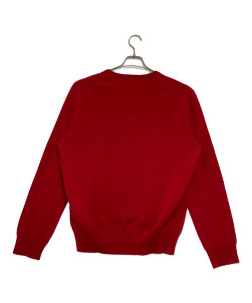 POLO RALPH LAUREN（ポロ・ラルフローレン）POLO RALPH LAUREN (ポロ・ラルフローレン) Vネックニット レッド サイズ:Ｌの古着・服飾アイテム