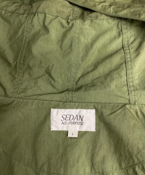 SEDAN ALL-PURPOSE（セダンオールパーパス）SEDAN ALL-PURPOSE (セダンオールパーパス) NYCO Hooded Jacket グリーン サイズ:Lの古着・服飾アイテム