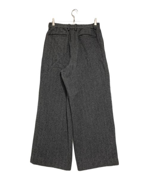 SOFTHYPHEN（ソフトハイフン）SOFTHYPHEN (ソフトハイフン) HERRINGBONE TWEED WIDE PANTS グレー サイズ:2の古着・服飾アイテム