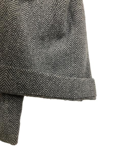 SOFTHYPHEN（ソフトハイフン）SOFTHYPHEN (ソフトハイフン) HERRINGBONE TWEED WIDE PANTS グレー サイズ:2の古着・服飾アイテム