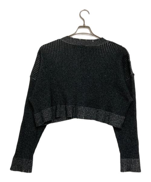 MAISON SPECIAL（メゾンスペシャル）MAISON SPECIAL (メゾンスペシャル) インサイドアウト クロップド ニットカーディガン/Inside-out cropped knit cardigan ブラック サイズ:freeの古着・服飾アイテム