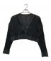 MAISON SPECIAL（メゾンスペシャル）の古着「インサイドアウト クロップド ニットカーディガン/Inside-out cropped knit cardigan」｜ブラック