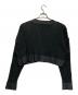 MAISON SPECIAL (メゾンスペシャル) インサイドアウト クロップド ニットカーディガン/Inside-out cropped knit cardigan ブラック サイズ:free：6000円