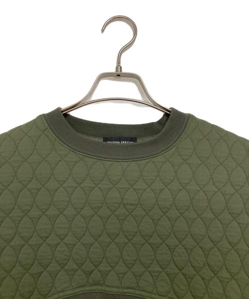 MAISON SPECIAL（メゾンスペシャル）MAISON SPECIAL (メゾンスペシャル) キルティングショートトップ/quilted short top グリーン サイズ:freeの古着・服飾アイテム