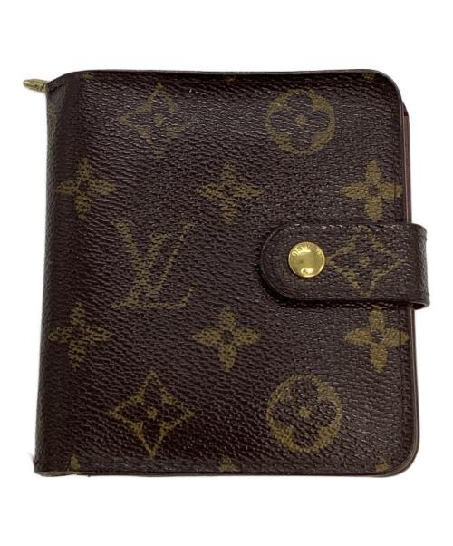 LOUIS VUITTON（ルイ ヴィトン）LOUIS VUITTON (ルイ ヴィトン) 2つ折り財布/コンパクトジップ ブラウンの古着・服飾アイテム