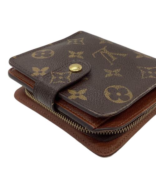 LOUIS VUITTON（ルイ ヴィトン）LOUIS VUITTON (ルイ ヴィトン) 2つ折り財布/コンパクトジップ ブラウンの古着・服飾アイテム