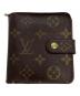 LOUIS VUITTON（ルイ ヴィトン）の古着「2つ折り財布/コンパクトジップ」｜ブラウン