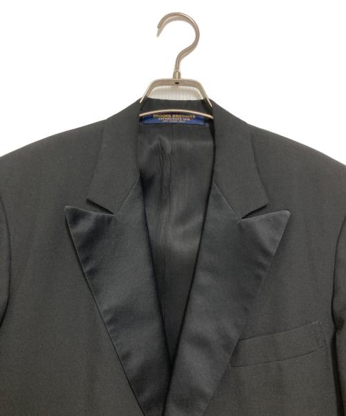 BROOKS BROTHERS（ブルックスブラザーズ）BROOKS BROTHERS (ブルックスブラザーズ) ラペル切替テーラードジャケット ブラック サイズ:不明の古着・服飾アイテム