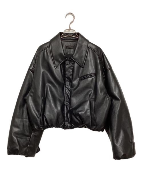 MAISON SPECIAL（メゾンスペシャル）MAISON SPECIAL (メゾンスペシャル) Vegan Leather Balloon Blouson ブラック サイズ:Freeの古着・服飾アイテム