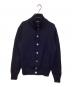 Zanone（ザノーネ）の古着「スタンドカラq－ウールカーディガン」｜ネイビー