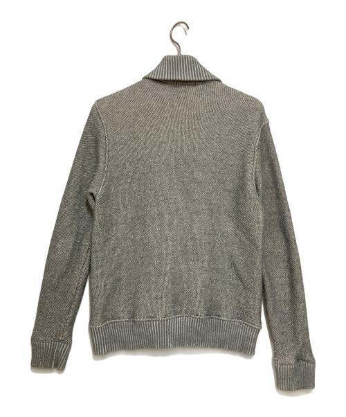 Hysteric Glamour（ヒステリックグラマー）Hysteric Glamour (ヒステリックグラマー) ワンポイント ガール ロゴ ショールカラー スウェット カーディガン グレー サイズ:Lの古着・服飾アイテム