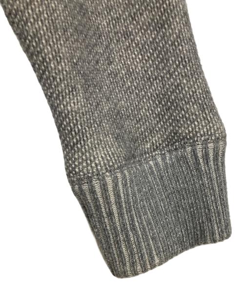 Hysteric Glamour（ヒステリックグラマー）Hysteric Glamour (ヒステリックグラマー) ワンポイント ガール ロゴ ショールカラー スウェット カーディガン グレー サイズ:Lの古着・服飾アイテム