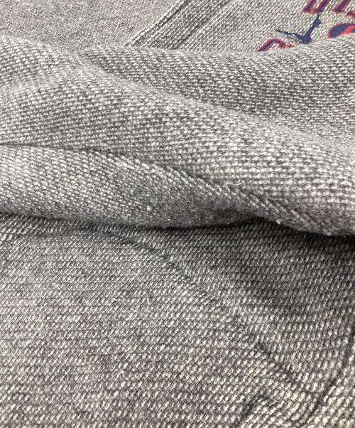 Hysteric Glamour（ヒステリックグラマー）Hysteric Glamour (ヒステリックグラマー) ワンポイント ガール ロゴ ショールカラー スウェット カーディガン グレー サイズ:Lの古着・服飾アイテム