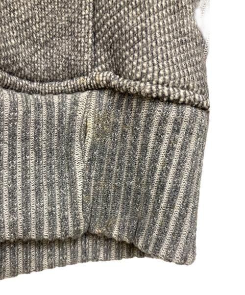 Hysteric Glamour（ヒステリックグラマー）Hysteric Glamour (ヒステリックグラマー) ワンポイント ガール ロゴ ショールカラー スウェット カーディガン グレー サイズ:Lの古着・服飾アイテム