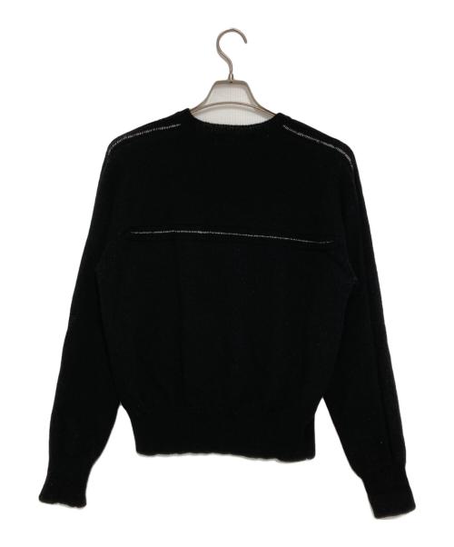 COMME des GARCONS HOMME（コムデギャルソン オム）COMME des GARCONS HOMME (コムデギャルソン オム) ウールラインニット ブラック サイズ:freeの古着・服飾アイテム
