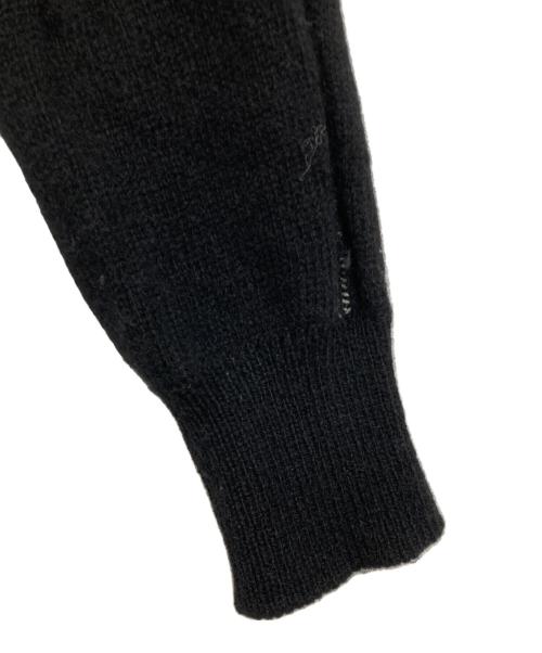 COMME des GARCONS HOMME（コムデギャルソン オム）COMME des GARCONS HOMME (コムデギャルソン オム) ウールラインニット ブラック サイズ:freeの古着・服飾アイテム