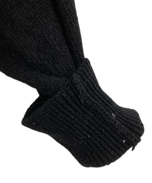 COMME des GARCONS HOMME（コムデギャルソン オム）COMME des GARCONS HOMME (コムデギャルソン オム) ウールラインニット ブラック サイズ:freeの古着・服飾アイテム