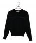 COMME des GARCONS HOMME（コムデギャルソン オム）の古着「ウールラインニット」｜ブラック