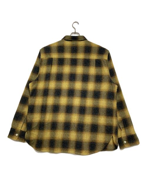NIGEL CABOURN（ナイジェルケーボン）NIGEL CABOURN (ナイジェルケーボン) LYBRO (ライブロ) WORK SHIRT CHECK 2 COLORS イエロー×ネイビー サイズ:56の古着・服飾アイテム