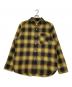 NIGEL CABOURN（ナイジェルケーボン）の古着「WORK SHIRT CHECK 2 COLORS」｜イエロー×ネイビー