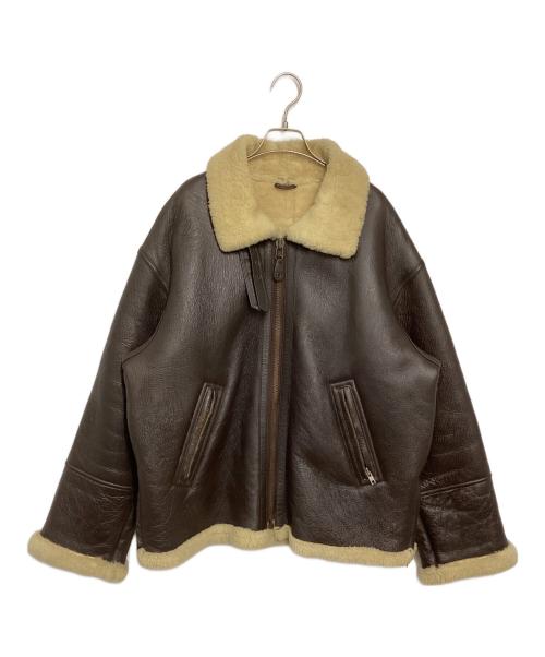 MADD（マッド）MADD (マッド) B-9 フライトジャケット ブラウン×ベージュ サイズ:Lの古着・服飾アイテム