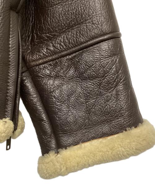 MADD（マッド）MADD (マッド) B-9 フライトジャケット ブラウン×ベージュ サイズ:Lの古着・服飾アイテム