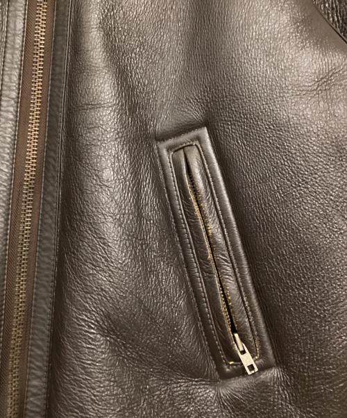 MADD（マッド）MADD (マッド) B-9 フライトジャケット ブラウン×ベージュ サイズ:Lの古着・服飾アイテム