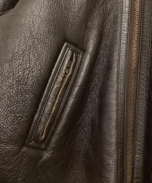 MADD（マッド）MADD (マッド) B-9 フライトジャケット ブラウン×ベージュ サイズ:Lの古着・服飾アイテム