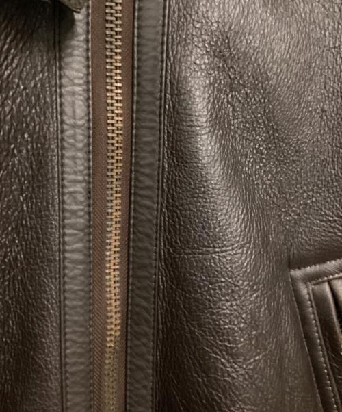 MADD（マッド）MADD (マッド) B-9 フライトジャケット ブラウン×ベージュ サイズ:Lの古着・服飾アイテム