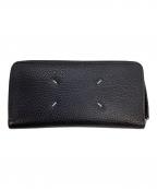 Maison Margielaメゾンマルジェラ）の古着「4ステッチ ジップアラウンドウォレット/長財布」｜ブラック