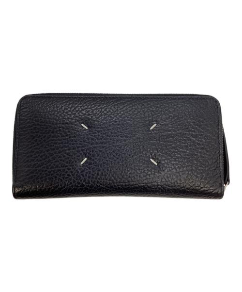 Maison Margiela（メゾンマルジェラ）Maison Margiela (メゾンマルジェラ) 4ステッチ ジップアラウンドウォレット/長財布 ブラックの古着・服飾アイテム